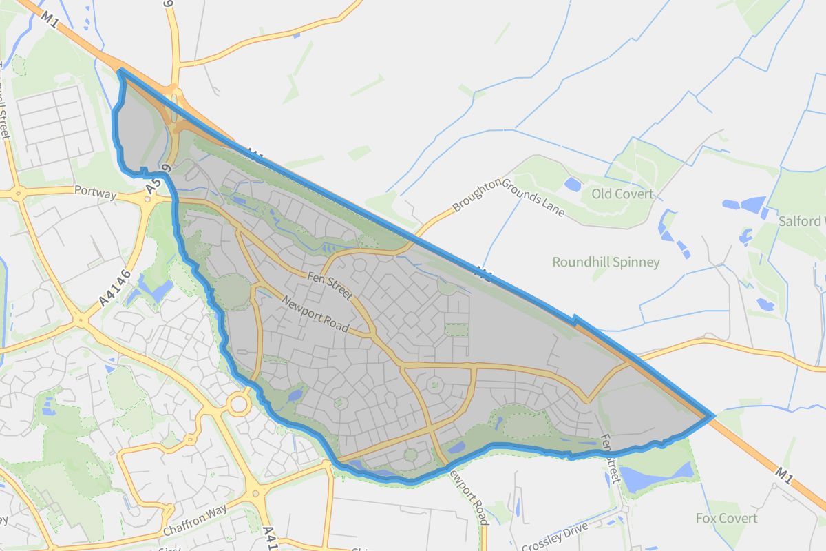Broughton geographic boundaries light outline