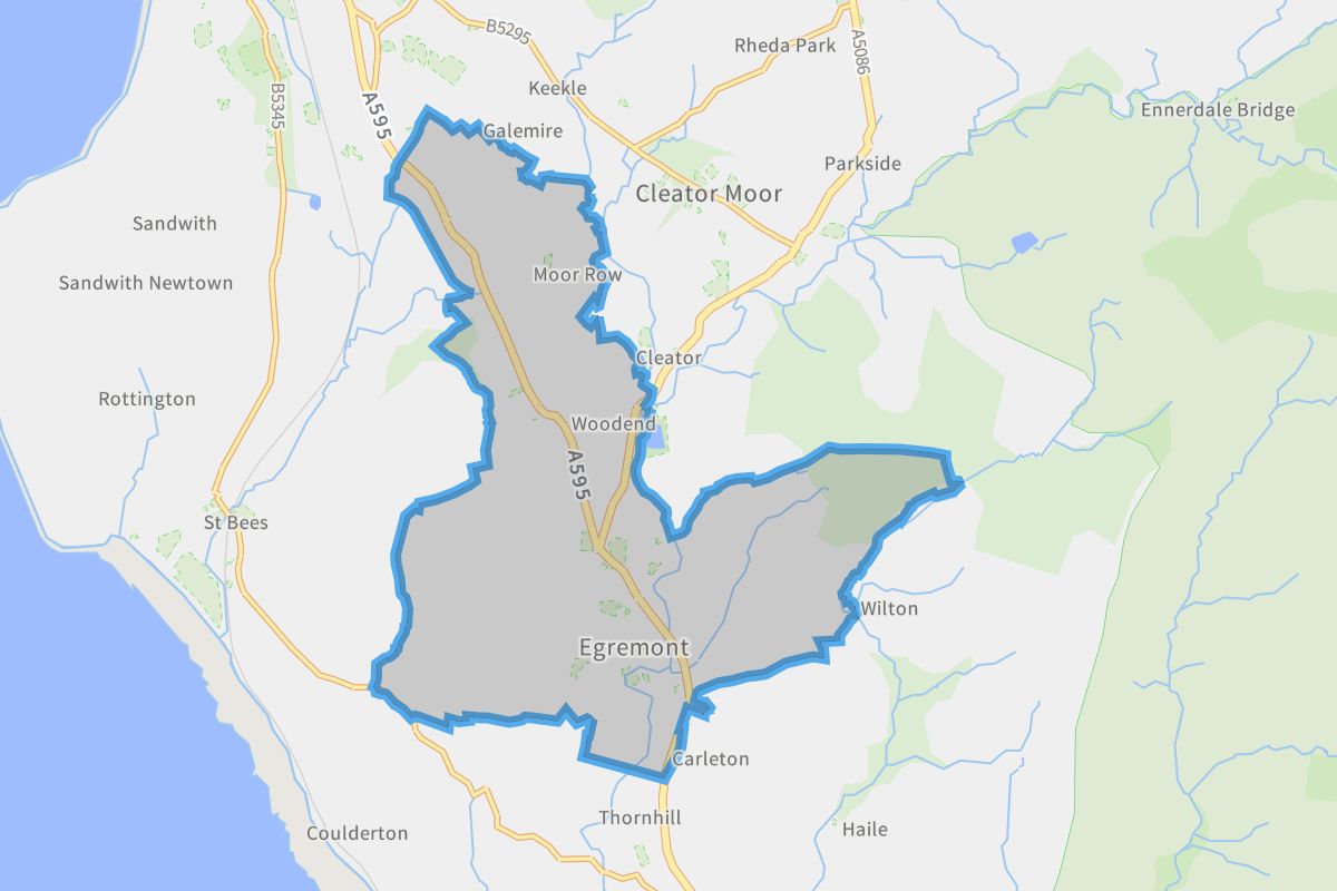 Egremont geographic boundaries light outline