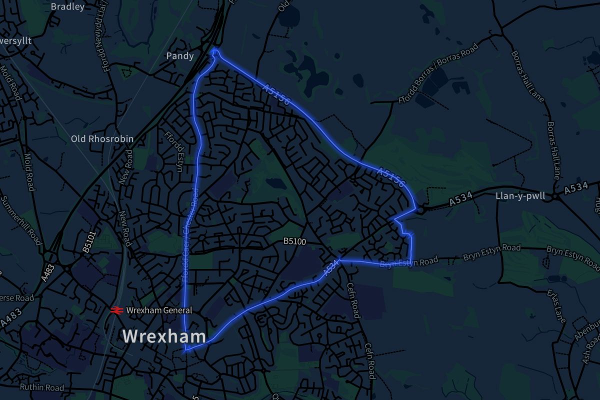 Acton geographic boundaries dark outline