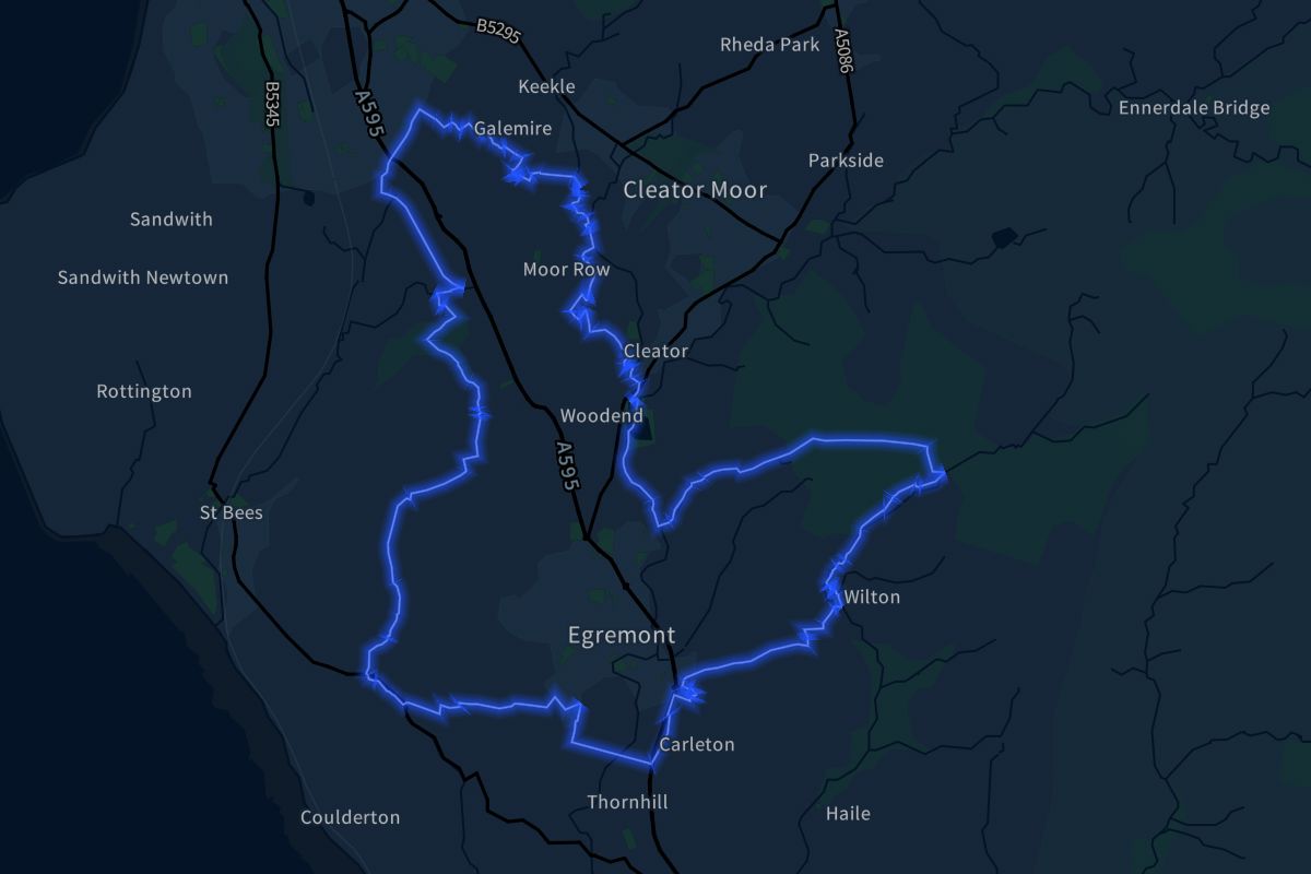 Egremont geographic boundaries dark outline