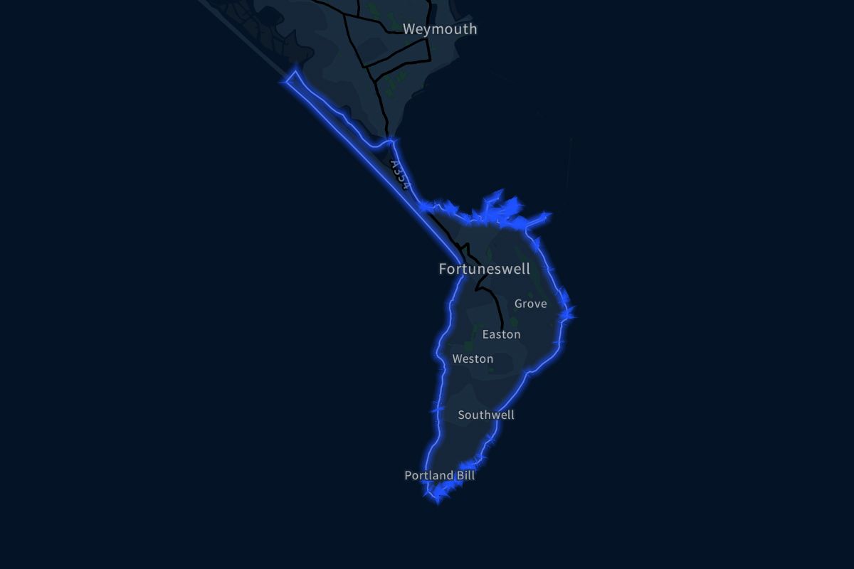 Portland geographic boundaries dark outline