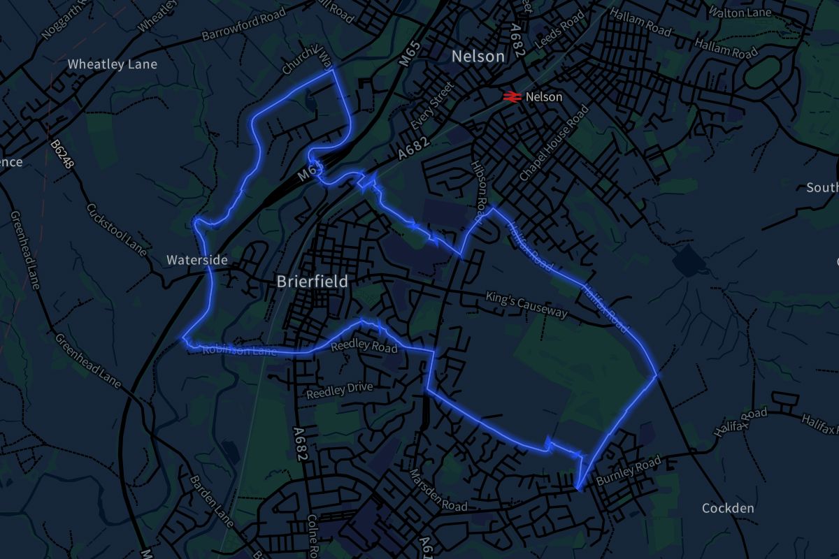 Brierfield geographic boundaries dark outline