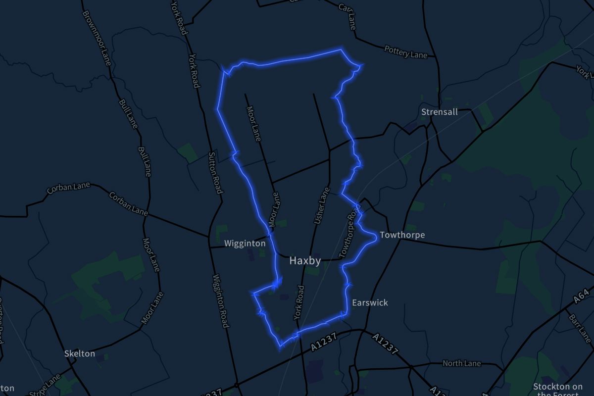 Haxby geographic boundaries dark outline