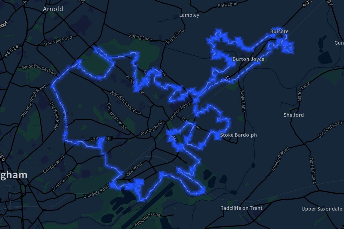 Carlton geographic boundaries dark outline