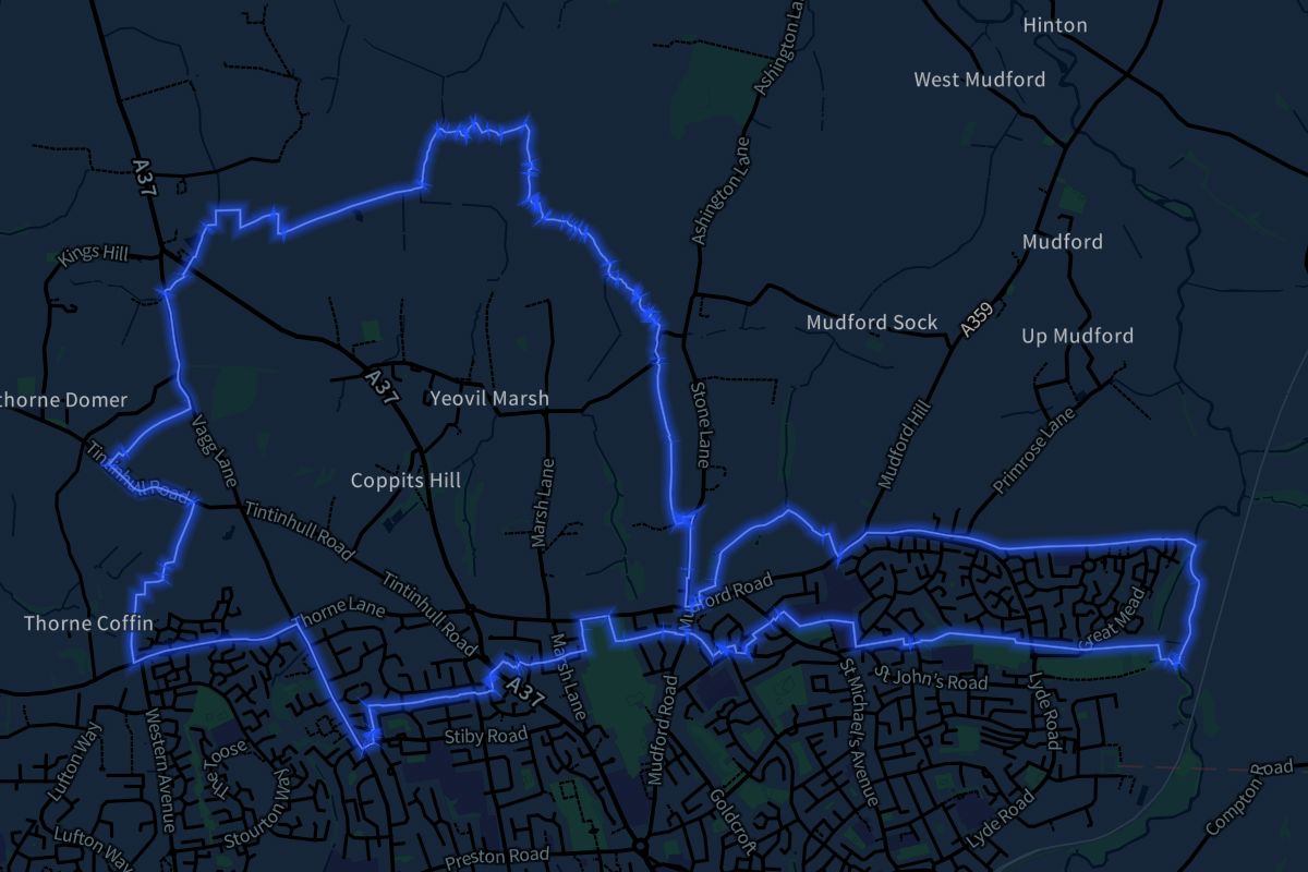 Yeovil Without geographic boundaries dark outline
