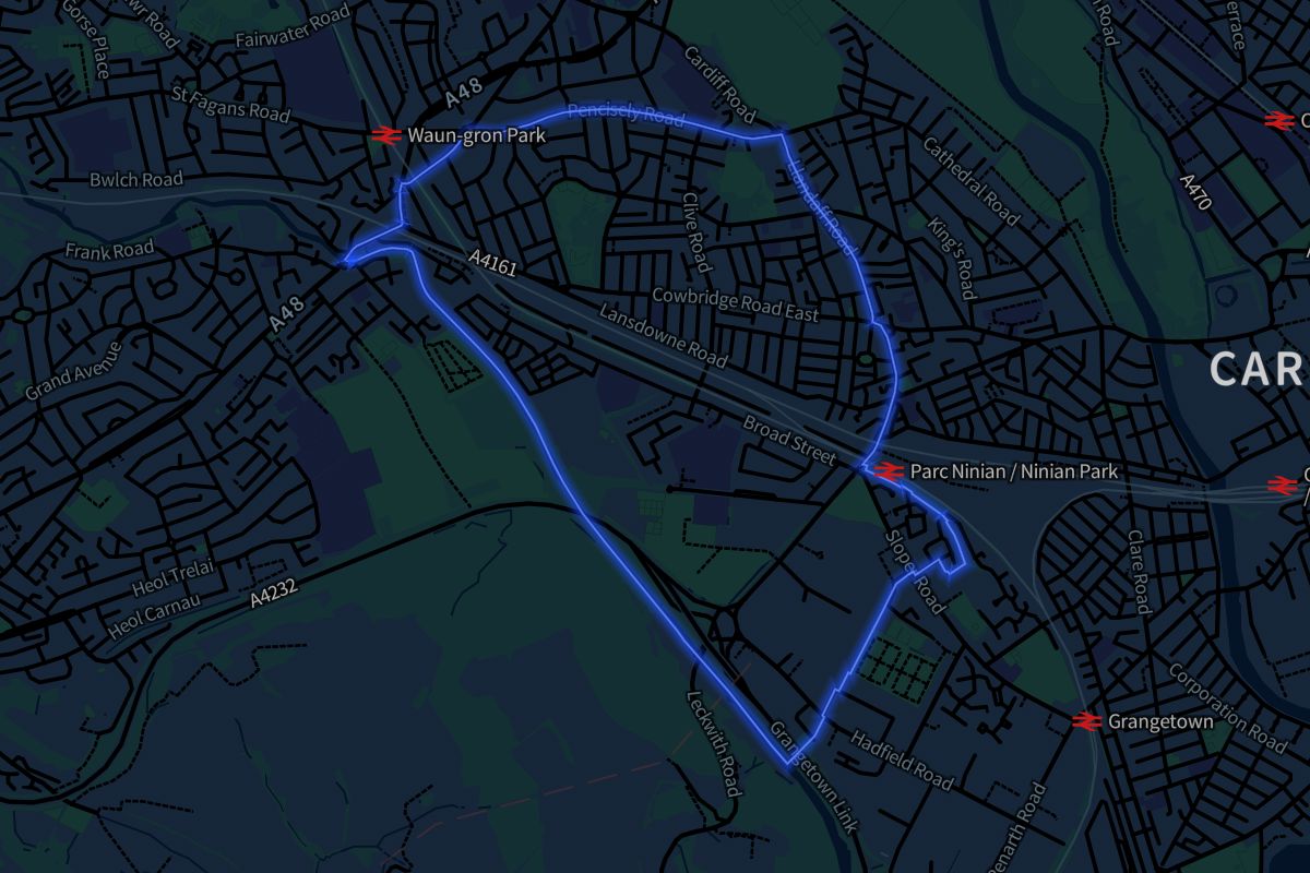 Canton geographic boundaries dark outline