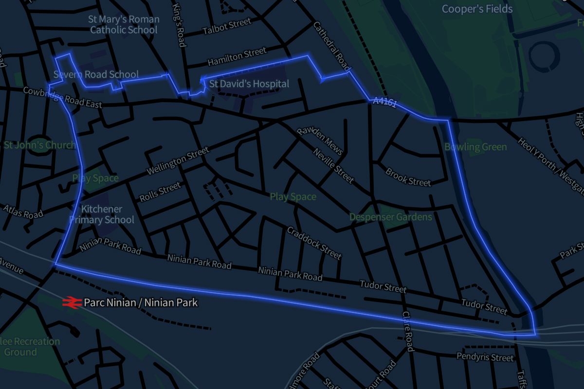 Riverside geographic boundaries dark outline