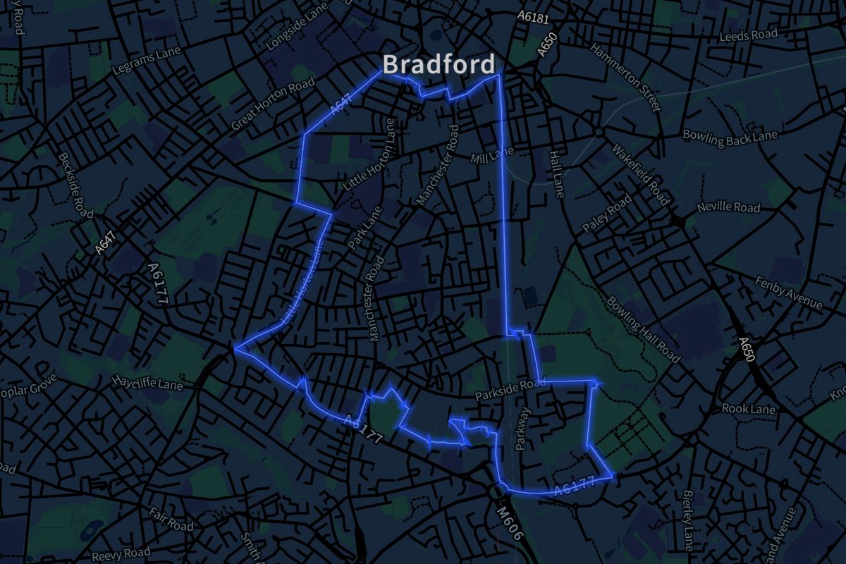 Trident geographic boundaries dark outline